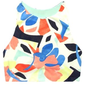 Carve Designs Sanitas Crop Bikini Top Summer/Sea Glass Green-Reversible